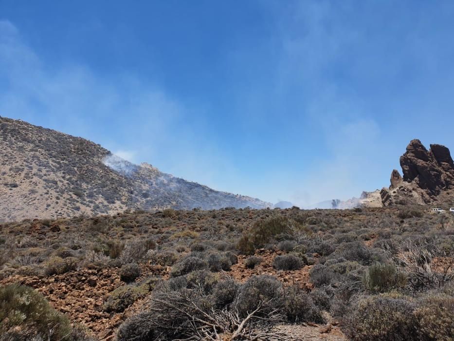 Conato de incendio en las Cañadas del Teide