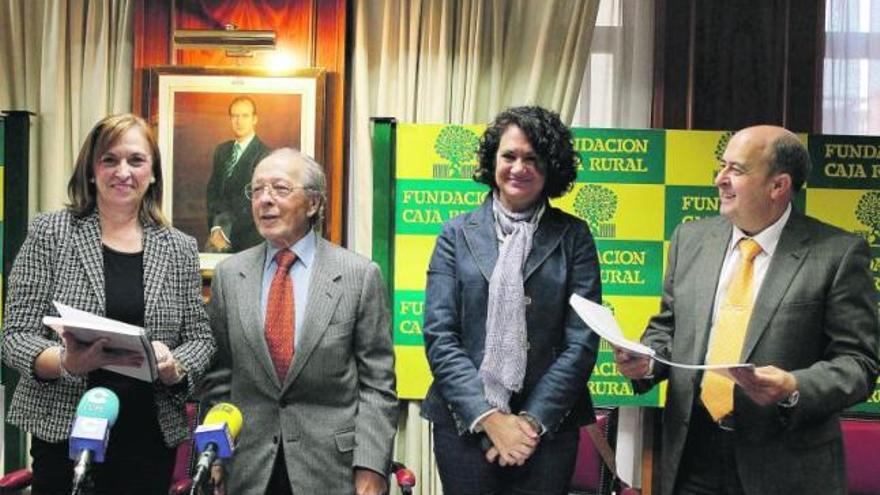 Desde la izquierda, Yolanda Gutiérrez, José Miguel Diego, María de los Ángeles Serrano y Feliciano Ferrero.