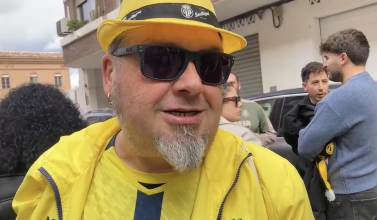 Manolo Morilla, fan incondicional del Villarreal CF.