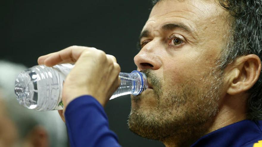 Luis Enrique, en su comparecencia de prensa