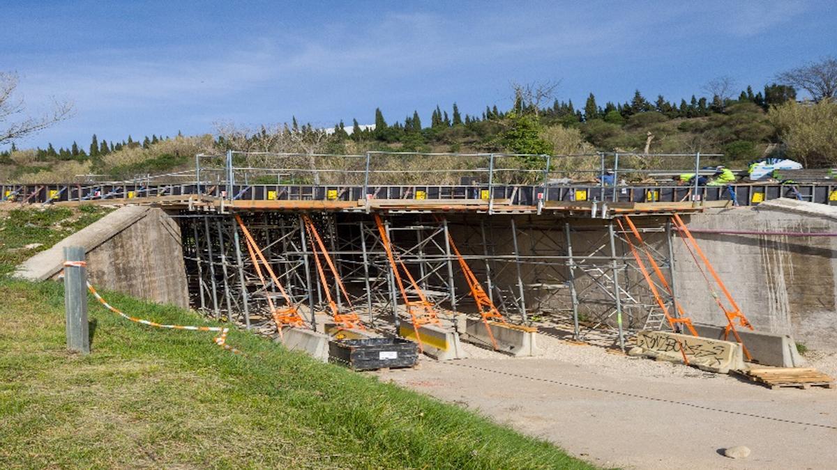 Acaben les obres de reparació a tres ponts de l'N-2 a Sant Julià de Ramis