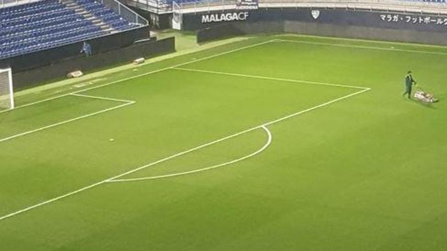 José González, solo en La Rosaleda.