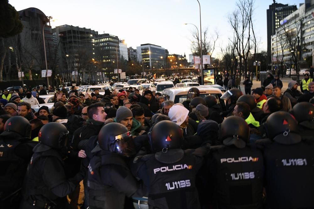 Huelga de taxis en Madrid