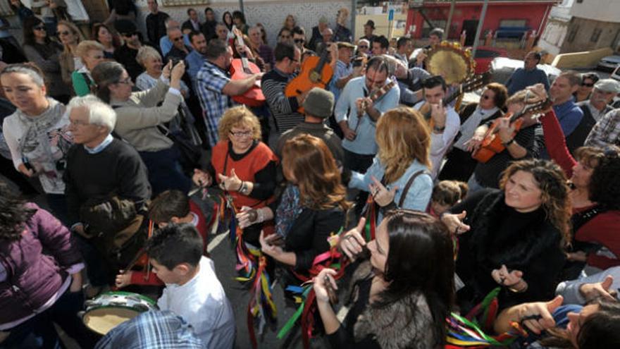 Lar rifas de verdiales, en Ciudad Jardín