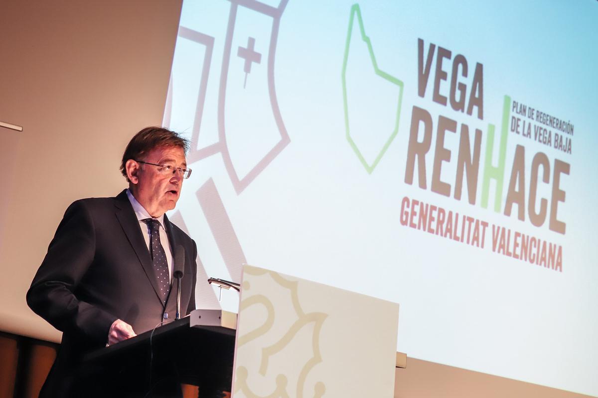 Presentación del Plan Vega Renhace en Orihuela por parte de Ximo Puig