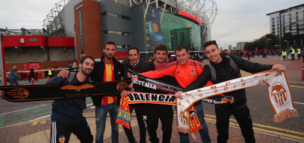 La afición del Valencia CF toma Mánchester