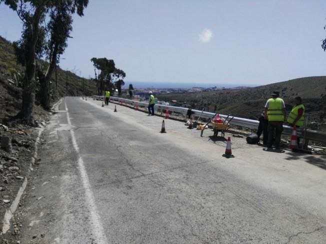 Se abre el carril de la GC-80 en Higuera Canaria