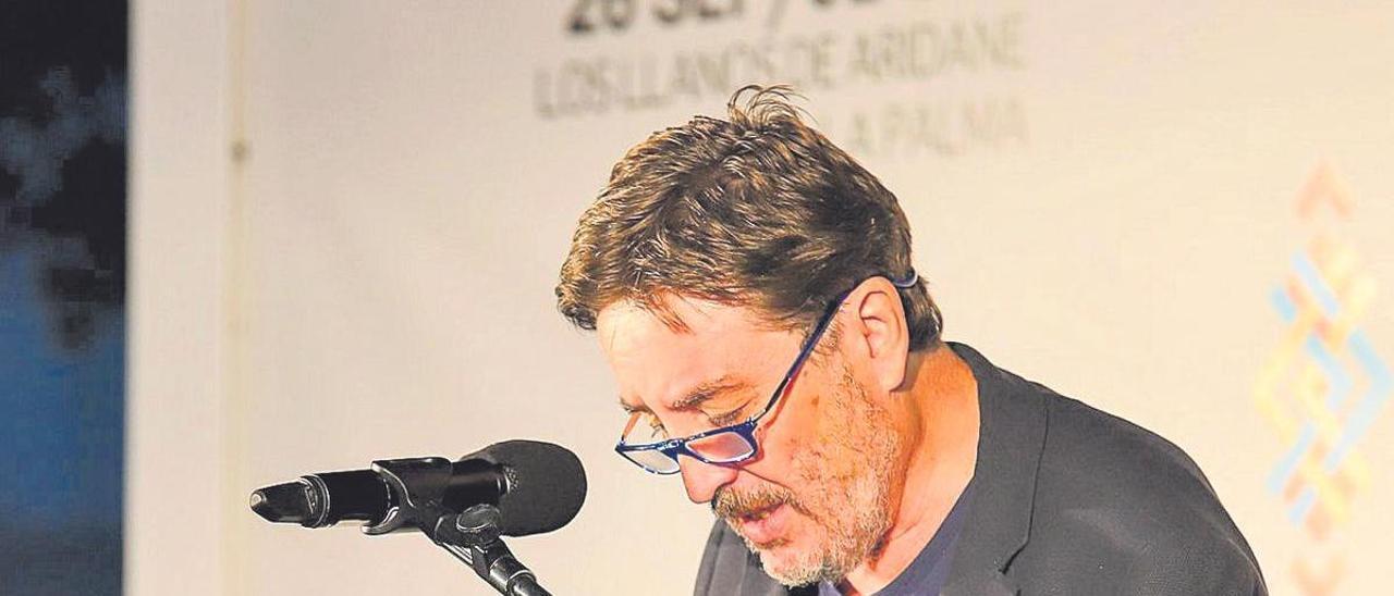 Luis García Montero en la clausura del Festival Hispanoamericano de Escritores.