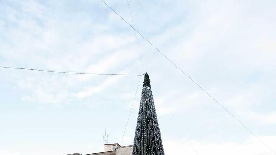 Gijón pone a prueba sus luces de Navidad