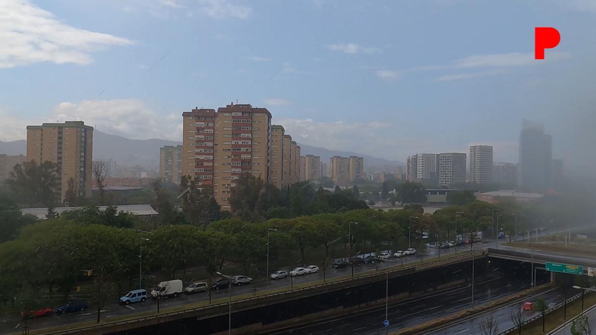 Lluvias en lHospitalet y Barcelona