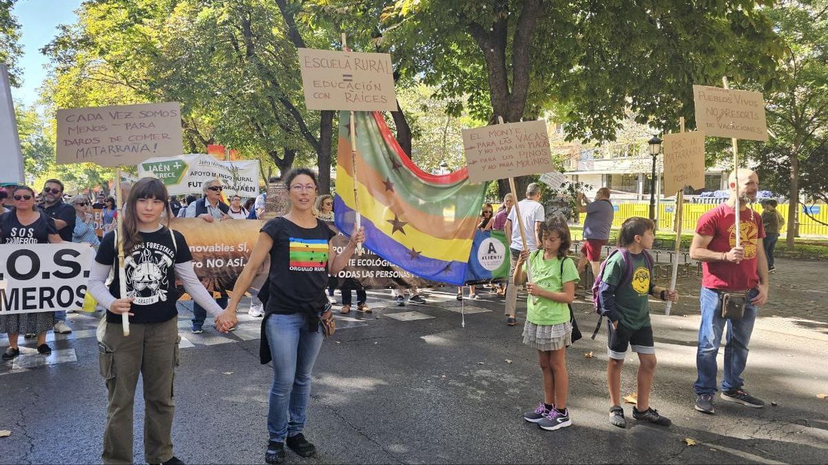 Un momento de la manifestación en Madrid.