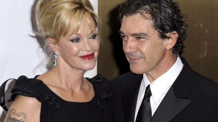 Antonio Banderas y Melanie Griffith antes de su separación