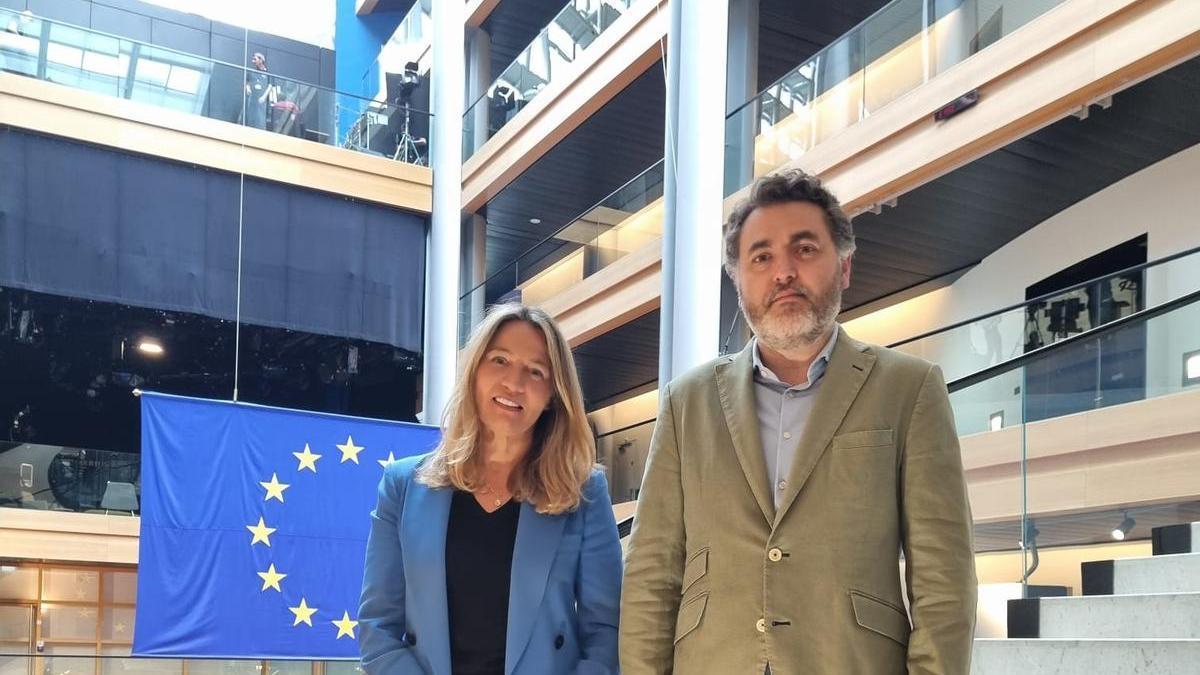 Jonás Fernández y Susana Solís, los eurodiputados asturianos del PSOE y del PP