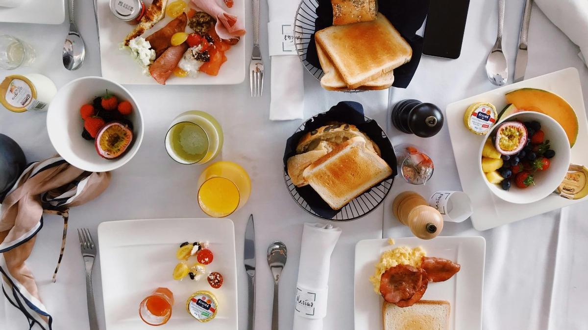 Un gran desayuno.