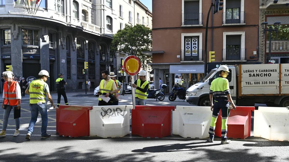 Las obras del Coso se suman al cierre de la plaza San Miguel