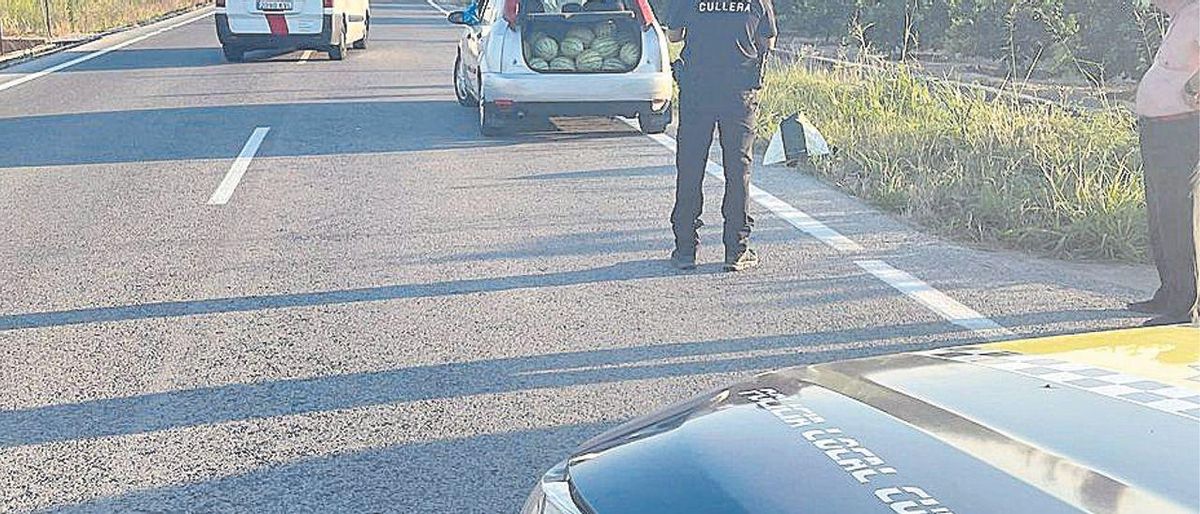 Cau un lladre de síndries després de vigilar amb drons les collites de Cullera, València