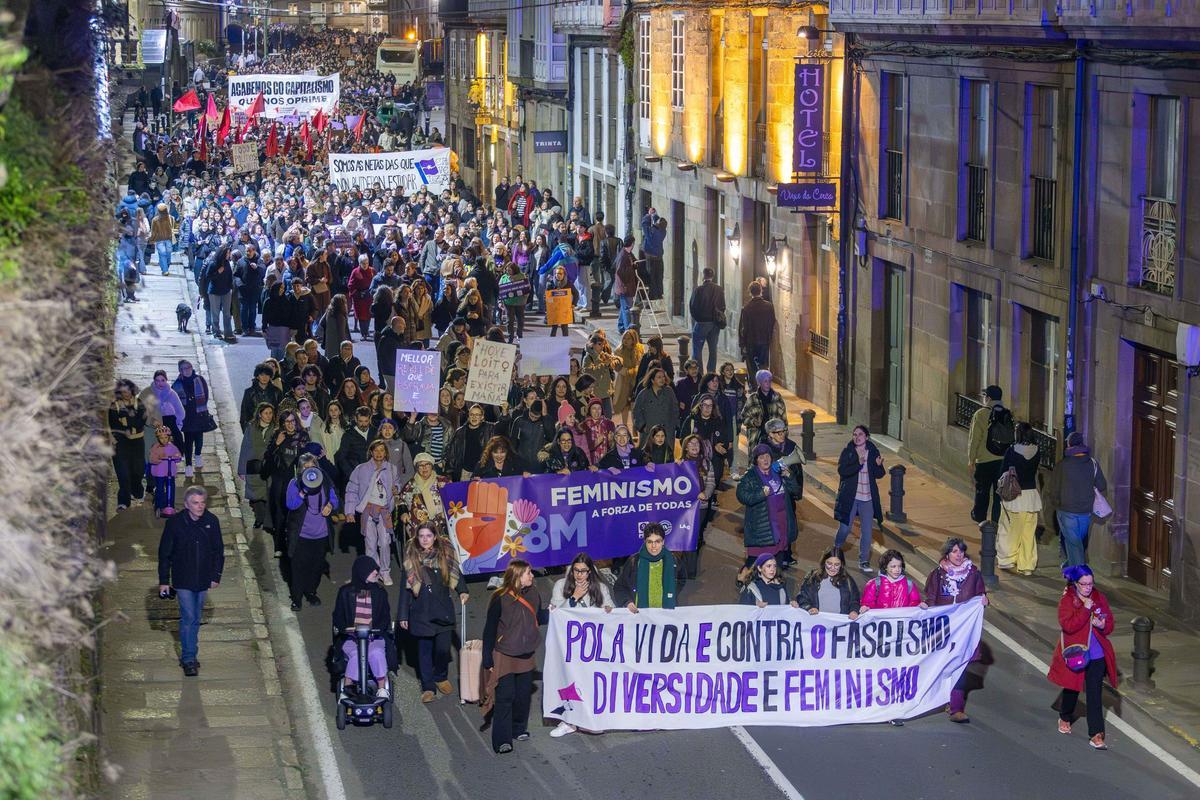 Un grito pola igualdade. 8M en Santiago