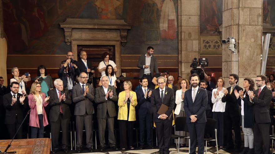 La toma de posesión del Govern catalán pone fin al 155