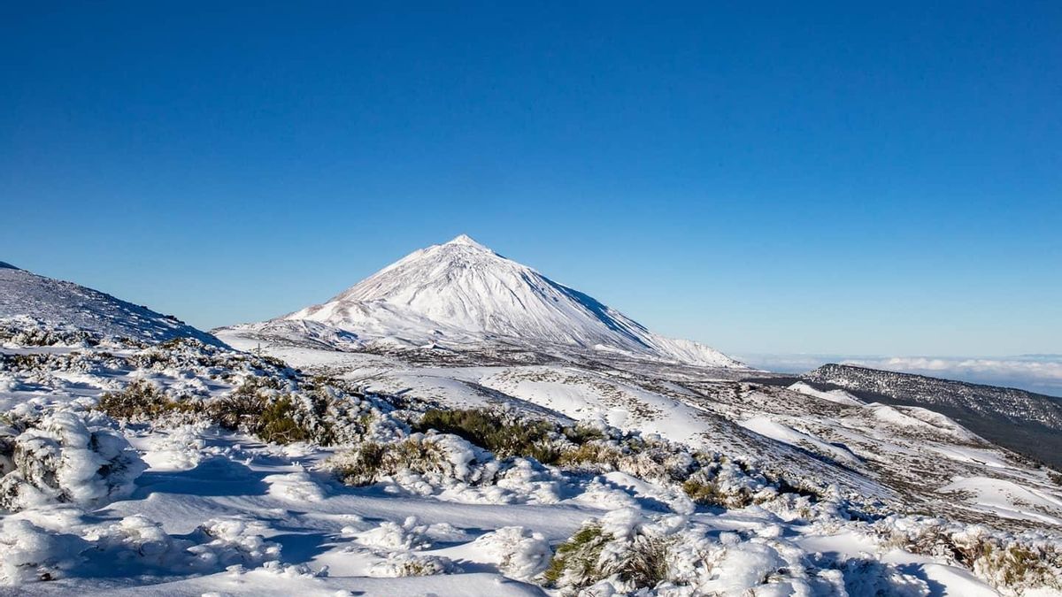 Impresionantes imágenes de Daniel López del Teide nevado