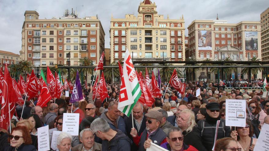 La manifestación por las pensiones del pasado mes de marzo.