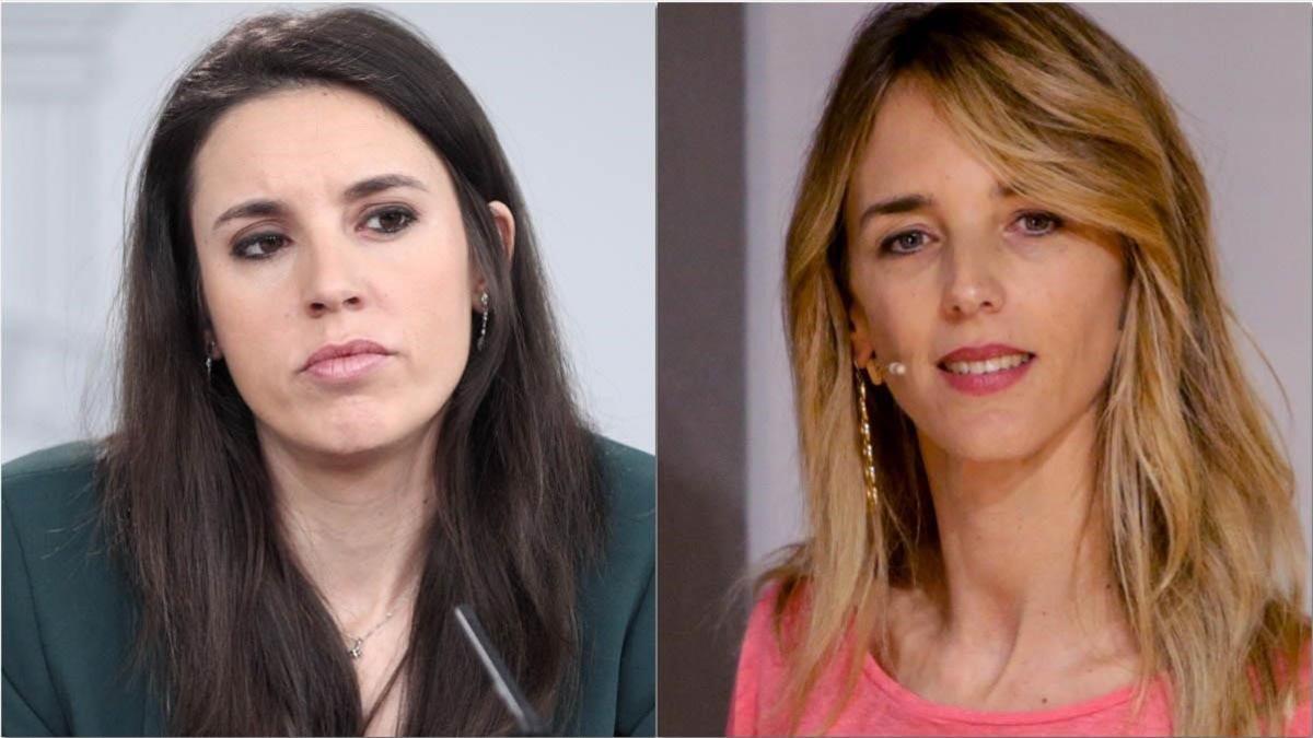 Irene Montero, ministra de Igualdad, izquierda, y Cayetana Álvarez de Toledo, portavoz del PP.