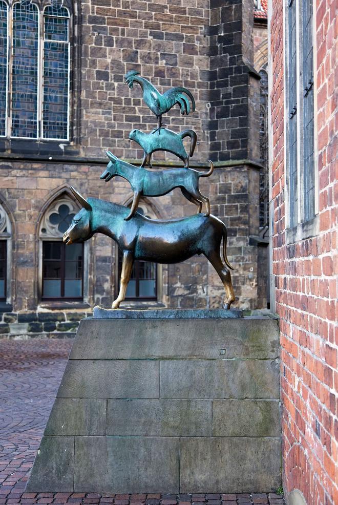 Estatua de los músicos de Bremen