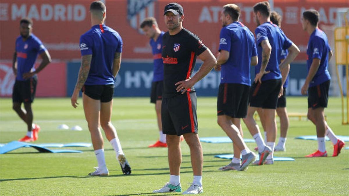 El Atlético sigue preparando el encuentro ante el Leipzig