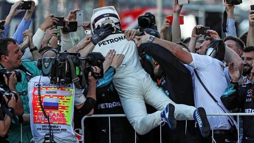 Bottas logra en Rusia su primera victoria en la Fórmula Uno