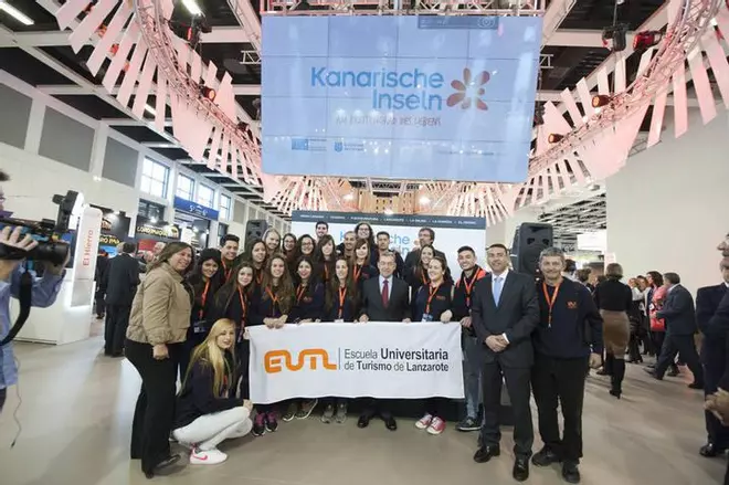 Inauguración del pabellón de Canarias en la Feria de Berlín ITB 2015