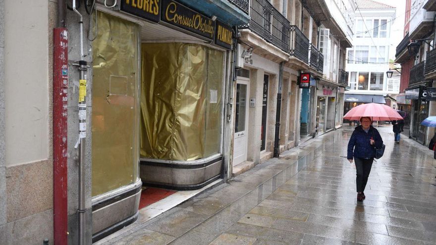 Local comercial vacío en el centro de A Coruña. |   // VÍCTOR ECHAVE