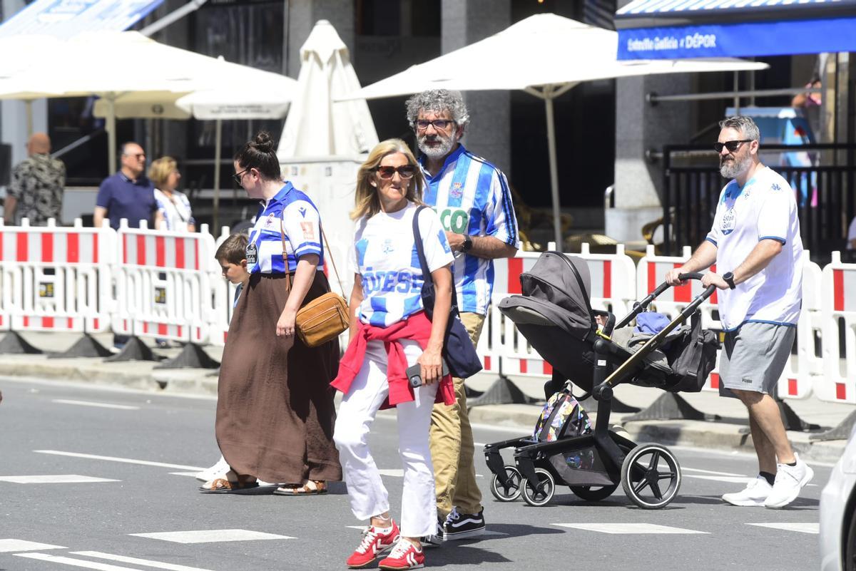 A Coruña respira deportivismo en la previa del Valladolid-Deportivo
