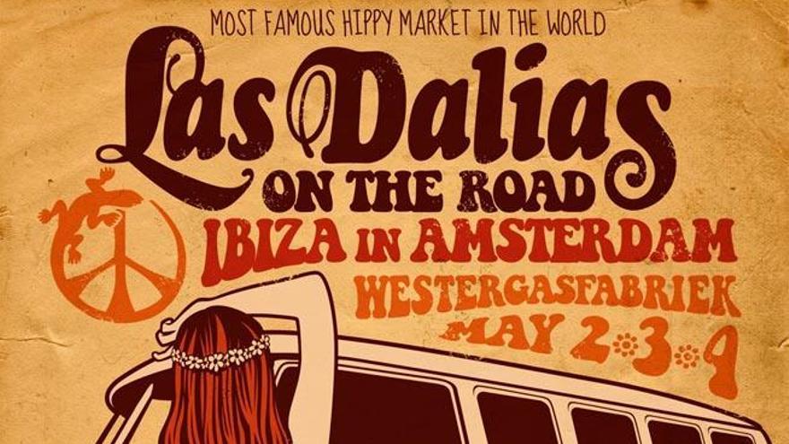 Cartel de Las Dalias on the Road diseñado por Marcos Torres.