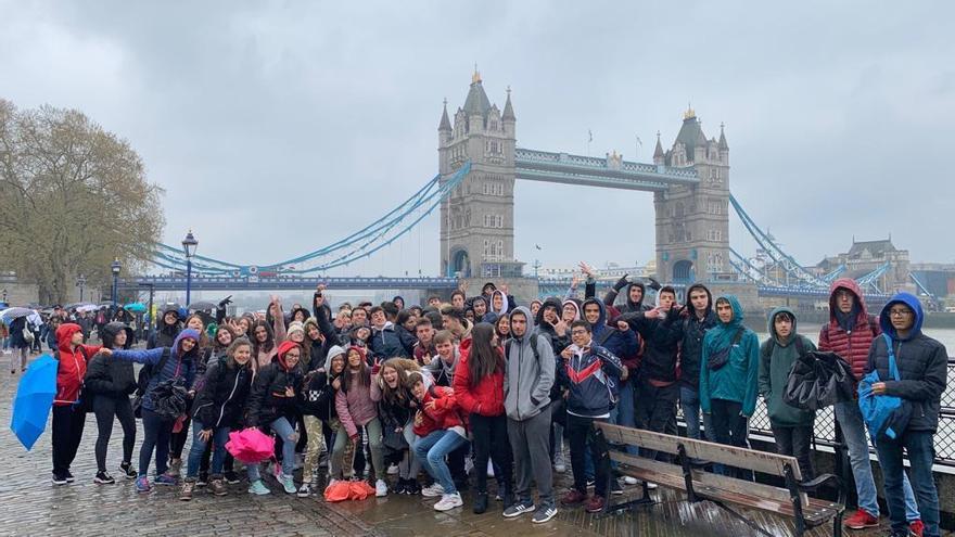 Els alumnes de 4t d&#039;ESO que el curs passat van viatjar a Londres.