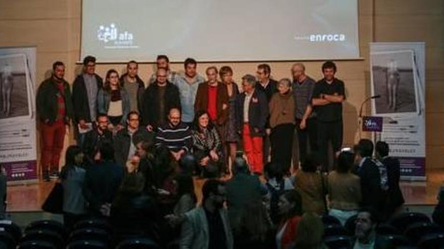 Los ilustradores, en la presentación de la campaña en el Club INFORMACIÓN.