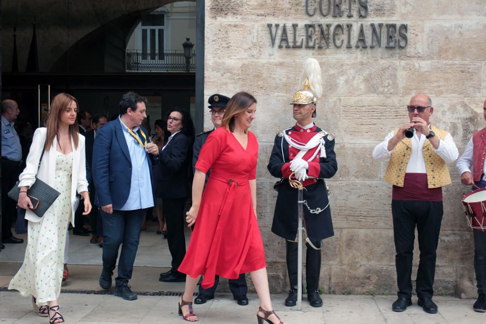 Recepción en la Generalitat tras la toma de posesión de Ximo Puig