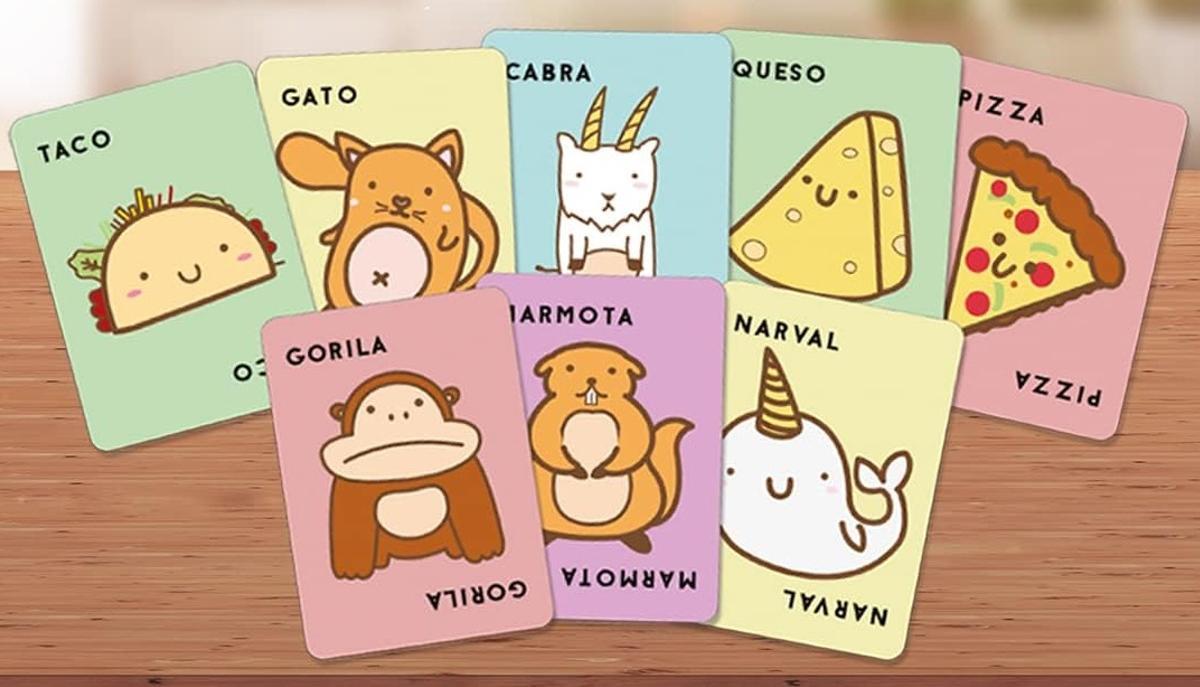 El juego de mesa 'Taco Gato Cabra Queso Pizza'.