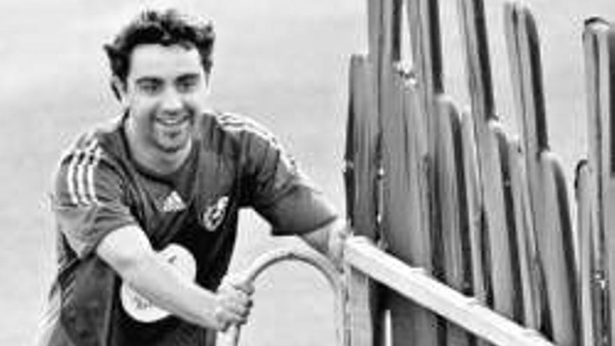 Xavi Hernández CENTROCAMPISTA DE ESPAÑA: &quot;A pesar de la lesión que tuve, estoy fenomenal&quot;