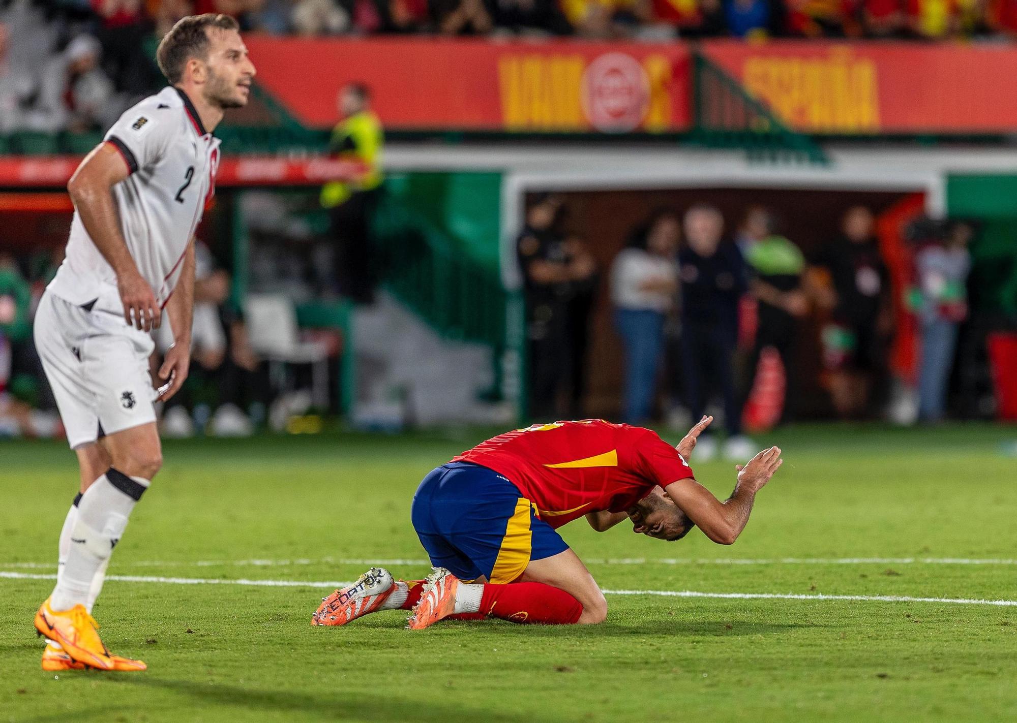 España - Georgia, en imágenes