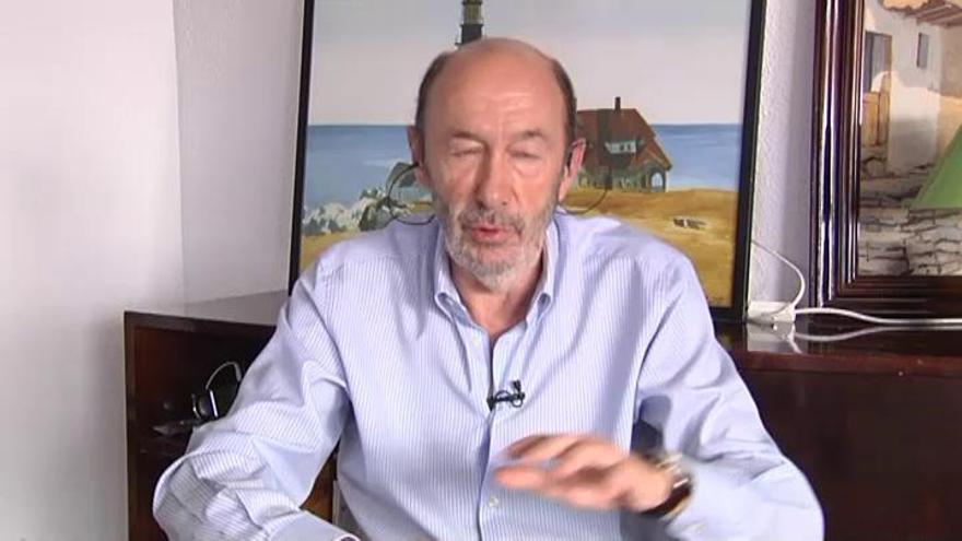 Rubalcaba, sobre el desarme: "No tenemos que admitir este paripé"