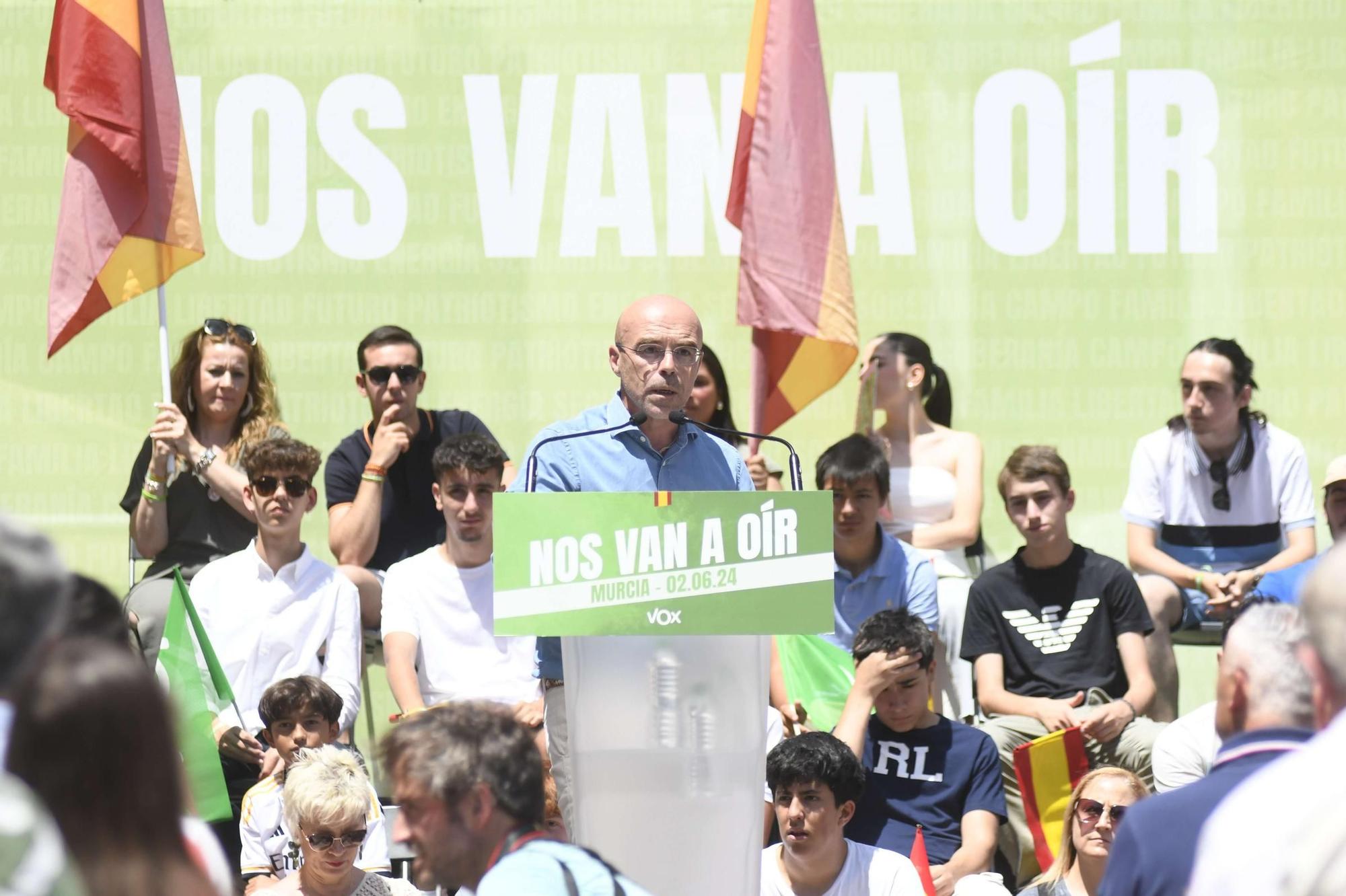 Acto de Santiago Abascal y Jorge Buxadé en Murcia