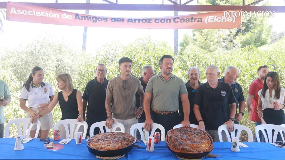 Comida de la Asociación de amigos del arroz con costra en Elche