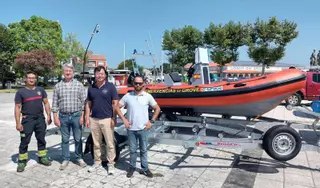 Emergencias O Grove se refuerza con la llegada de otra embarcación