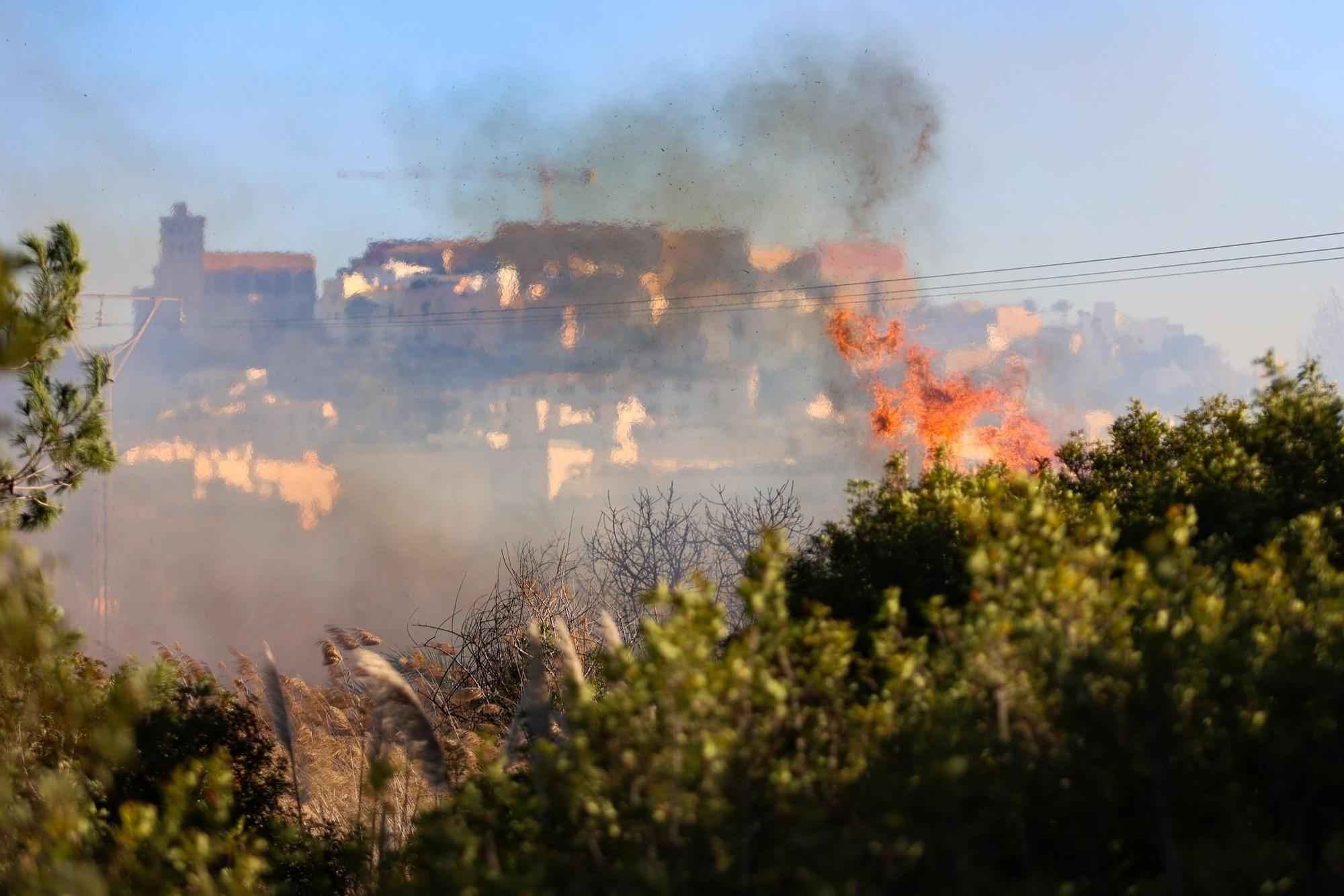 Así ha sido el incendio de este viernes en ses Feixes