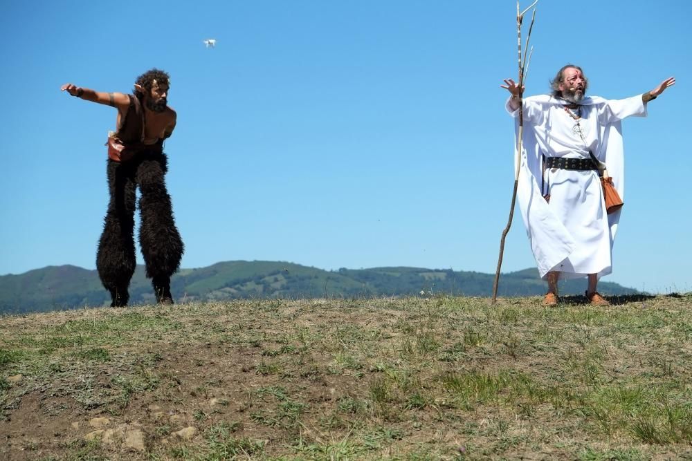 Batalla en la fiesta Astur romana en Carabanzo