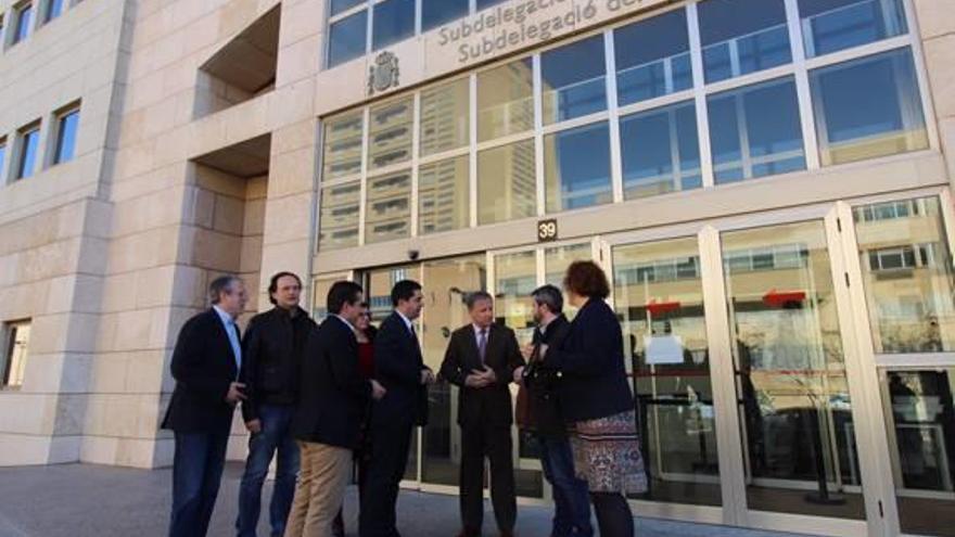 Reunión ayer del delegado con los representantes municipales.