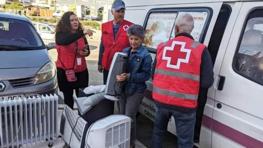 Medio millar de familias afectadas por la gota fría reciben ayuda de Cruz Roja