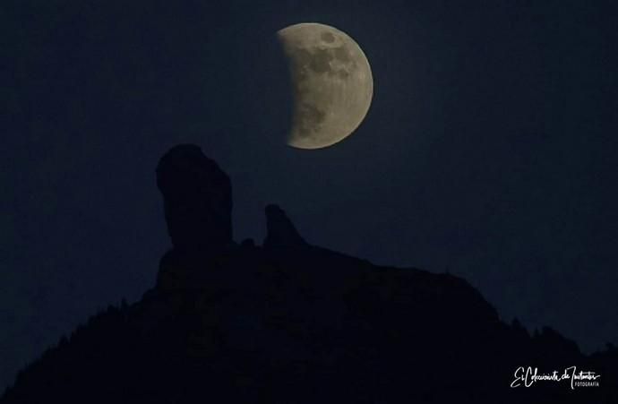 Así fue el eclipse de la Luna visto desde Montaña Cabreja