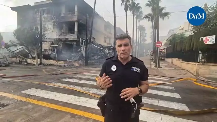 Manuel Gallardo, tras rescatar con un guardia civil a cuatro niños y a una mujer en el incendio en Can Picafort: "Estaban muy asustados porque había mucho humo y no podían salir"