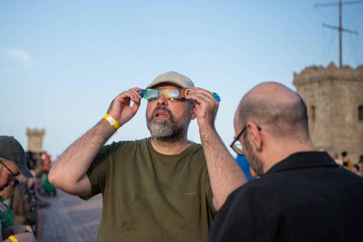 Las primeras imágenes del eclipse Las primeras imágenes del eclipse