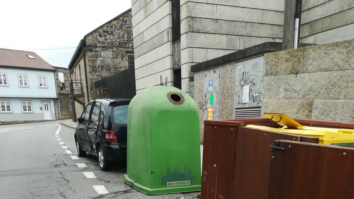 Lugar donde se registró el siniestro en Cambados